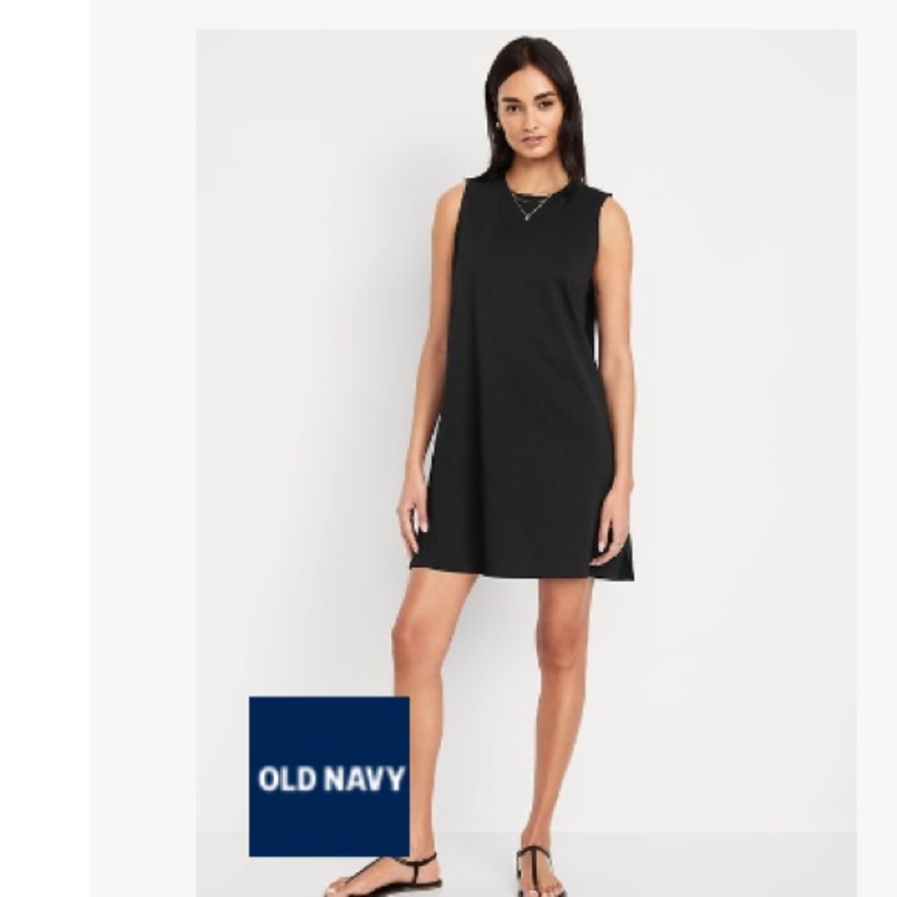 Old Navy Vintage Mini T-Shirt Dress in Jack Black